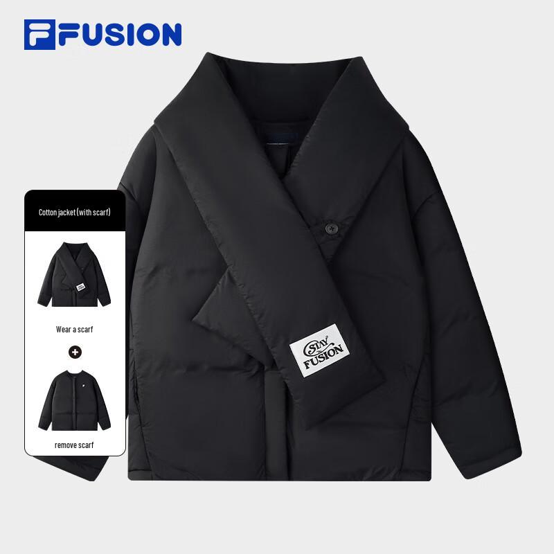 FILA FUSION Women's Winter Scarf-Collar Padded Jacket