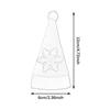 Christmas Cutlery Hats Mini Santa Hat Tableware Bags Brushed Cloth Reusable Decor for Red Christmas Balls and Festive Settings