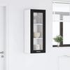 Hanging Cabinet with Storage Black Oak Effect 40 X 31 X 100 Cm