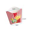 Mipcase 200-Piece Box French Fry Boxes, Snack French Fry Boats, Food Trays, Disposable French Fry Cases, Chip Packaging Boxes, Cartons, Highlight Red