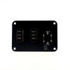 Switches Relays Racing Car Modified Model  with LED 3 Switch PANLE DC12V 20A ON-OFF Racing Car Toggle Switch