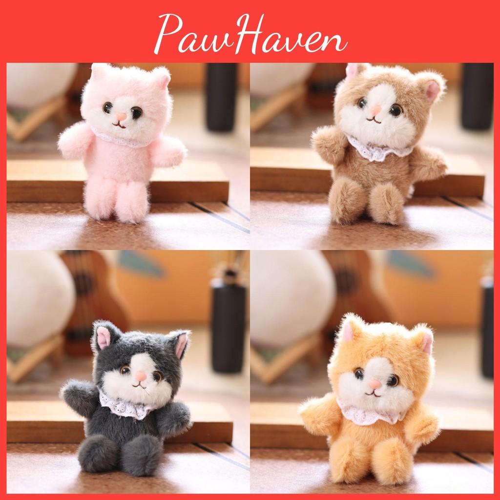 Cat Realistic Cute Plush Keychain With Ultra Soft Pp Cotton Bag Gift Charm