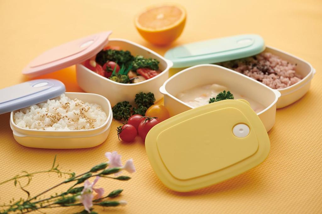 Skater Rice Powder Pastel for Freezing and Preparing Rice Container, 280ml, Thin, Green, SLG2,