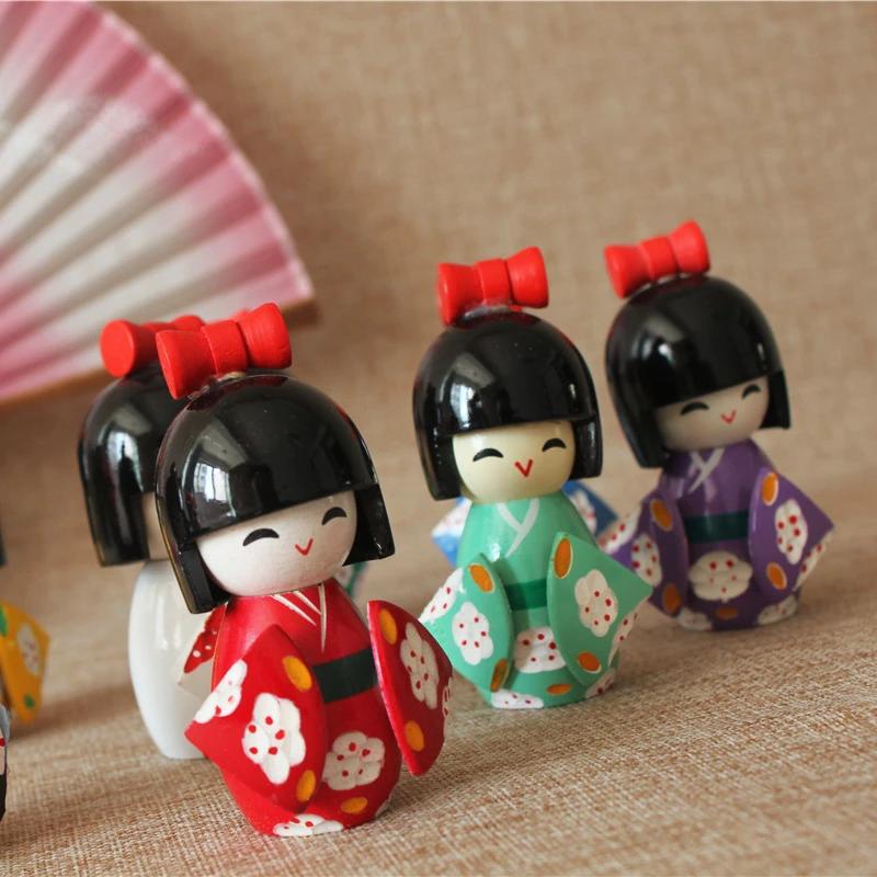 Japanese Puppet Geisha Ornaments Kimono Doll Cartoon Characters Restaurant Accessories Sushi Shop Decorations Sushi Maker 1-25