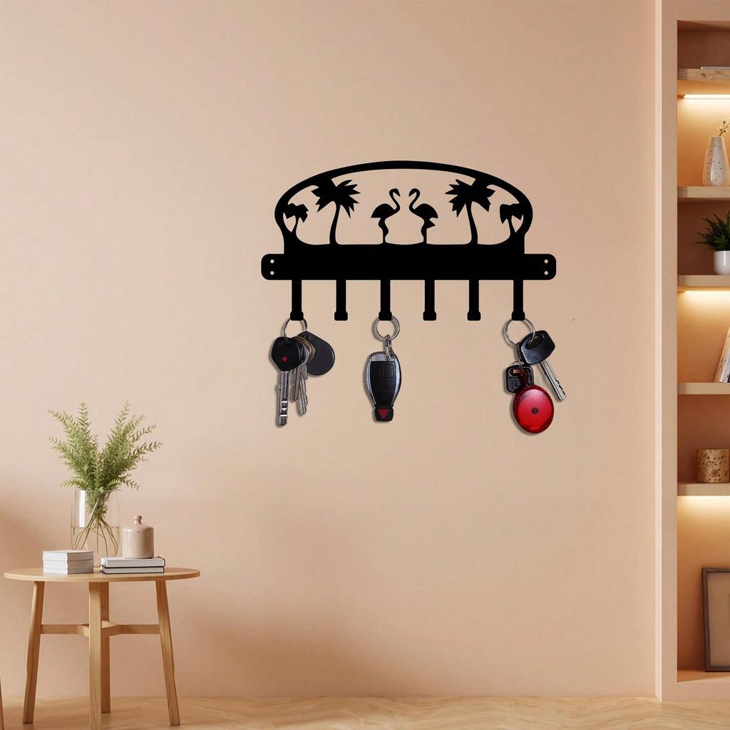 Metal Bird Shaped Wall Hook Key Holder Decorative Space Saving Organizer