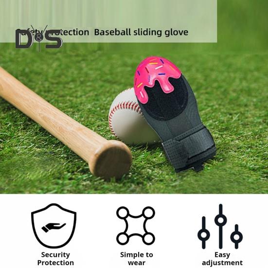 Baseball-Schiebehandschuh für die linke und rechte Hand, verstellbarer Kompressionsgurt für das Handgelenk, vollständiger Daumenschutz, Baseball-Schiebehandschuh, Sportschutz