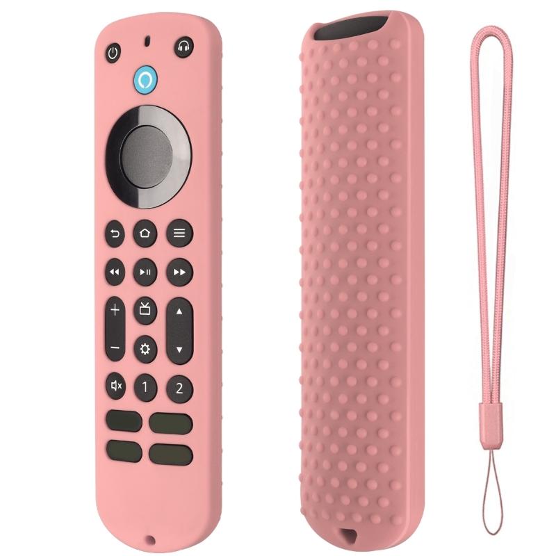 Silicone-Case Compatible for Alexa Voice Remote Controller Shockproof-360° Protective Soft Cover Skin Non-slip Dustproof
