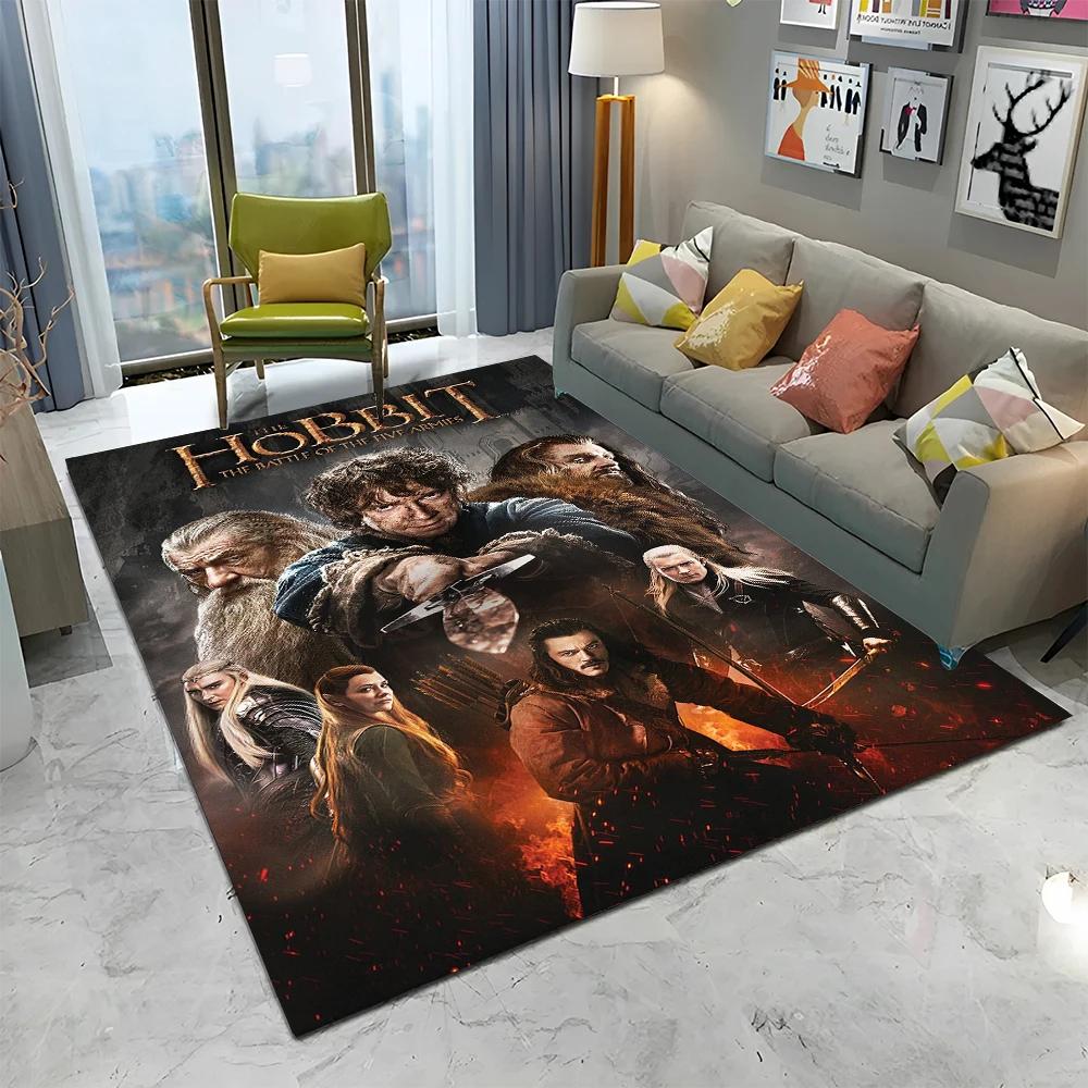 L-Lord of the Rings H-Hobbit HD Carpet Rug for Home Living Room Bedroom Sofa Doormat Decor,kid Play  Area Rug Non-slip Floor Mat