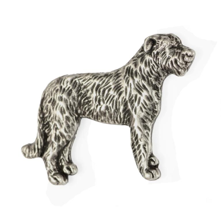 Irish Wolfhound I - Broche de cão em caixa de presente, alfinete elegante, alfinete de lapela para jaqueta da marca Art-Dog