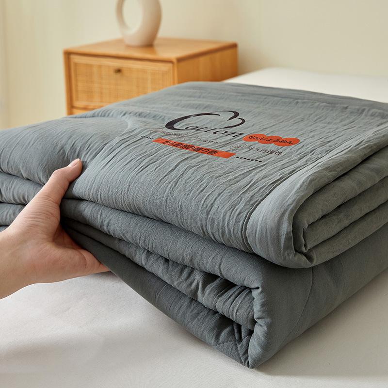 Solid Color Air Conditioner Blanket Summer Single Person Student Dormitory Air Condition Quilt Machine Washable