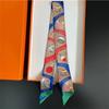 New Small Silk Scarf Ribbon Elegant Hair Tie Band For Women Skinny Head Neck Scarves Satin Bag Decoration Scarf