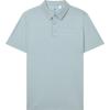 2023 New Fashion Casual Loose Short Sleeve Polo Shirt Men Tops Light-Gray-Green F11M332120F-TQ