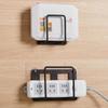 Wall Mounted Router Holder Wifi Storage Bracket Easy To Install Non Drilling Power Socket Rack Bookshelf