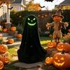Adjustable Halloween Standing Ghost Decor Glowing Scary Ghost Figure  Porch Yard Decor