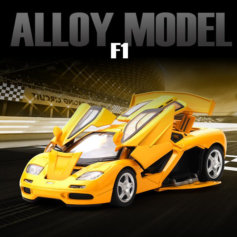 1/32 McLares F1 Supercar Alloy Model Car Toy Diecasts Metal Casting Sound and Light Car Toys for Children Vehicle