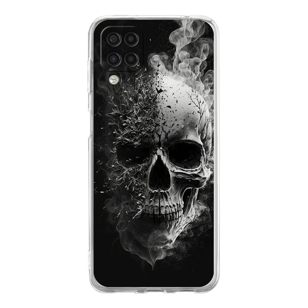 Phone Case For Samsung A17 A13 A33 A35 A55 A73 A53 A23 A51 A71 A21S A31 A41 A05s A15 A25 5G A07 4G Cover Hard Pink Purple Skull