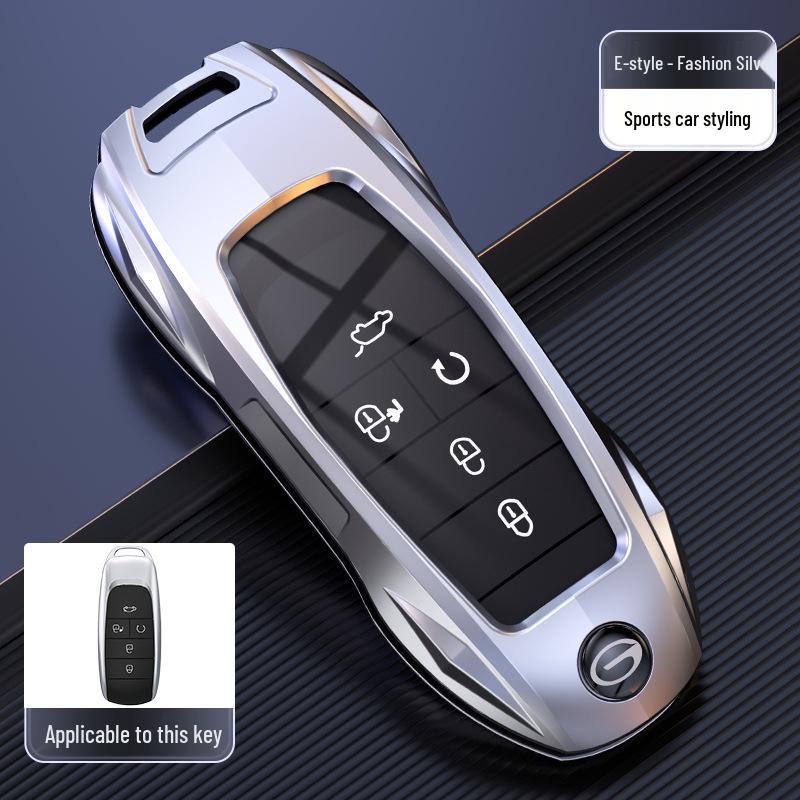 Aion Y Plus V LX GAC Pingente de Carro: Capa de Chave Remota de Metal e Chaveiro para Aion 580