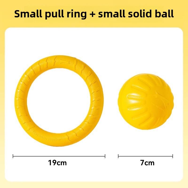 Dog Toys, Outdoor Training, Human and Pet Interaction, Pull Ring, Energy-consuming EVA Soft Glue, Bite-resistant Pet Frisbee