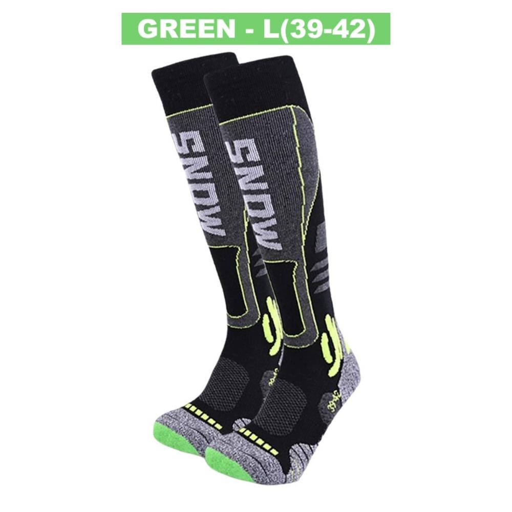 New Long Tube Ski Socks Thickened Warm Thermal Snowboard Socks Shock-absorbing Breathable Long Socks Unisex One Size