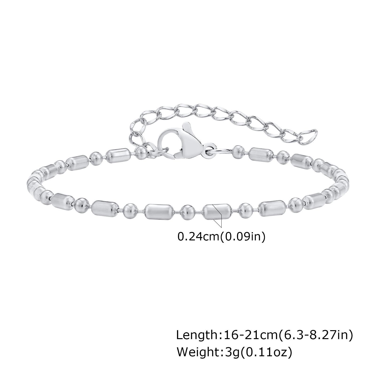 

Stainless Steel Bamboo Chain Bracelet Simple Women S Jewelry Br-2227