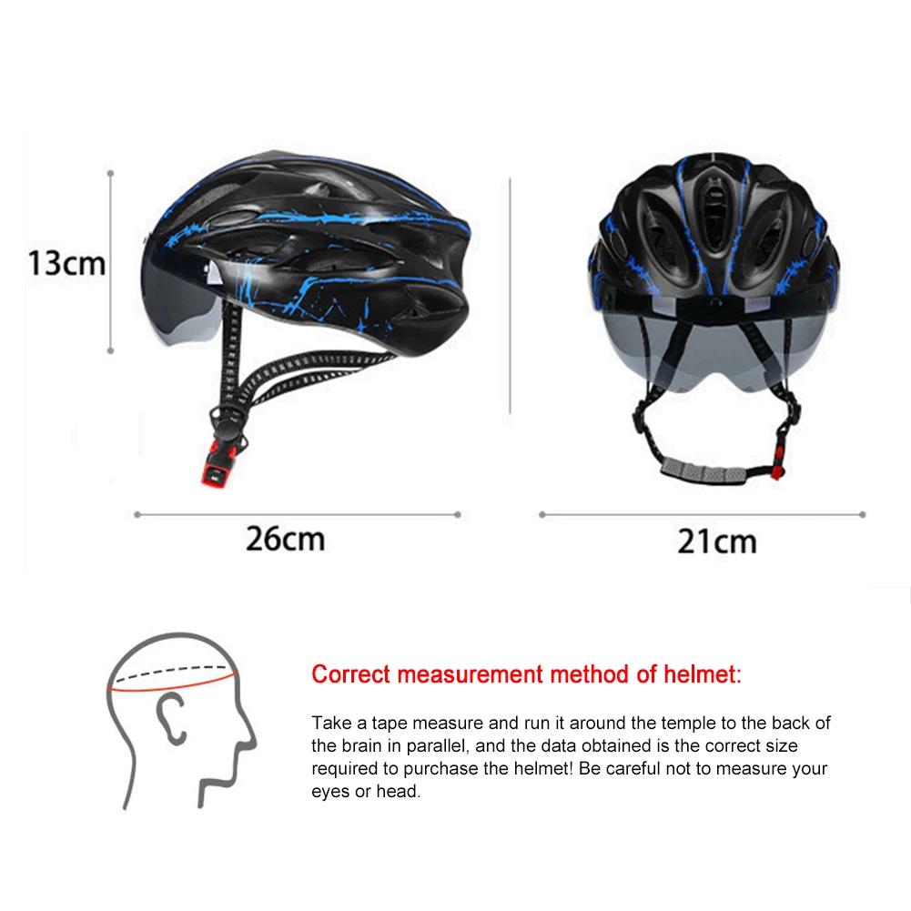 Fahrradhelm Kollisionsschutz Kopfschutz Sicherheitshelm mit Rücklicht Tragbar Leicht Ultraleicht Verstellbar für Männer Frauen