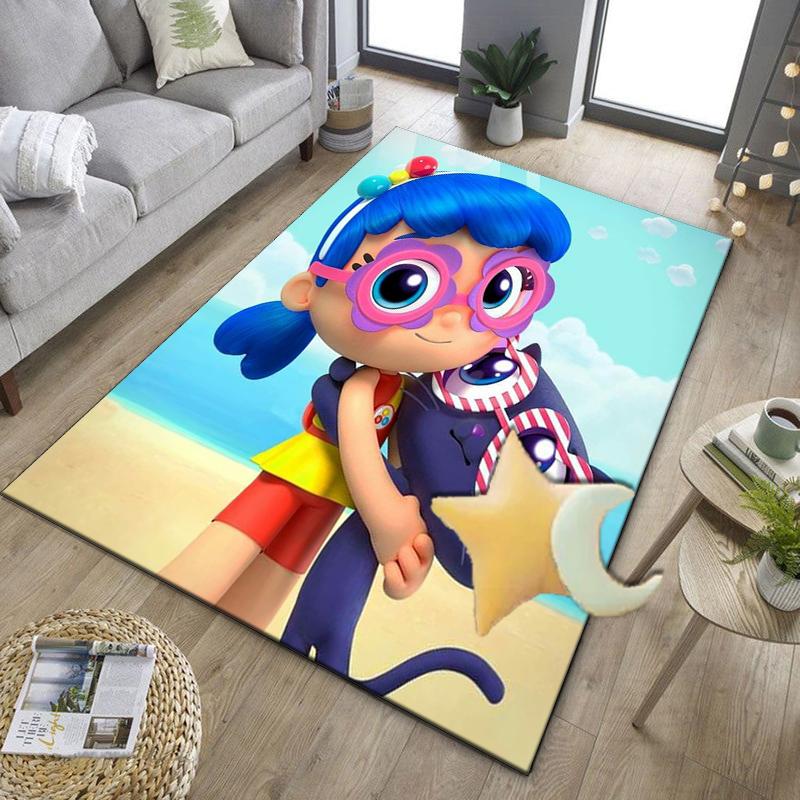 Rainbow Kingdom Adventure Office Rug Chair Mat, Game Carpet, Suitable for Front Door, Bedroom, Living Room, Desk, Holiday Gift