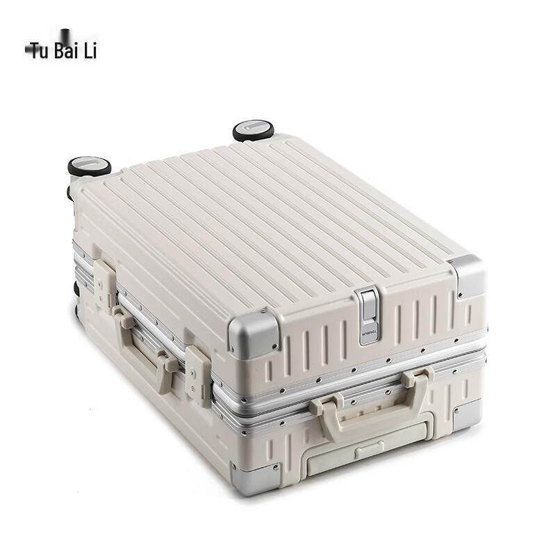 TOBERLIR Aluminum Frame Hardside Spinner Suitcase