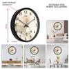 Plastic Silent Movement Designer Wall Clock (Black Frame, 12-inch)