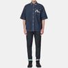 Evisu Patchwork Floral Short Sleeve Shirt Men shirts 2ESHTM2SS268OSDN