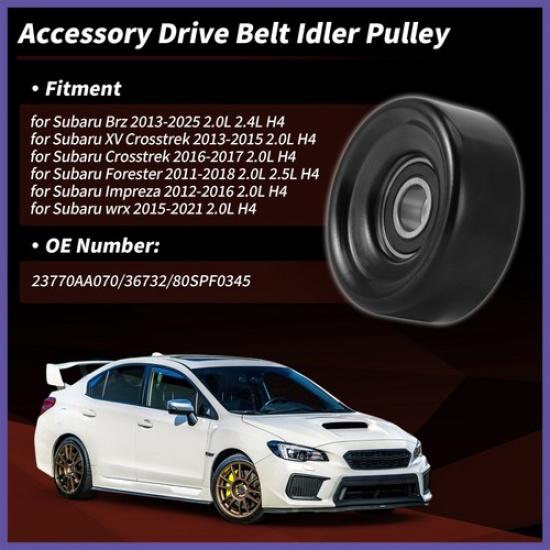 No.23770AA070 Accessory Drive Belts Idler Pulley for Subaru Forester Impreza WRX