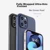Ultra-Thin Zero-FeelCase for Apple IPhone 13 Pro, Full Protection Ultra-Thin Frosted Semi-Transparent Shockproof Hard, Blue