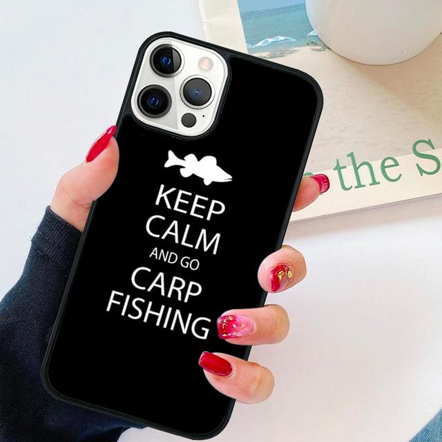 Karpfenfischen Zitate coque Handyhülle für iPhone 17 Air 16 Coque 15 14 12 13 PLUS 11 PRO MAX Cover Funda