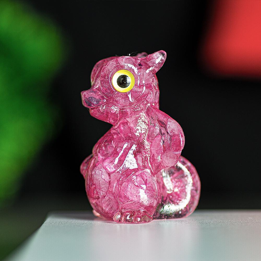 Crystal Energy Dragon Figurine Resin Craft For Office Decor Gift For Friends