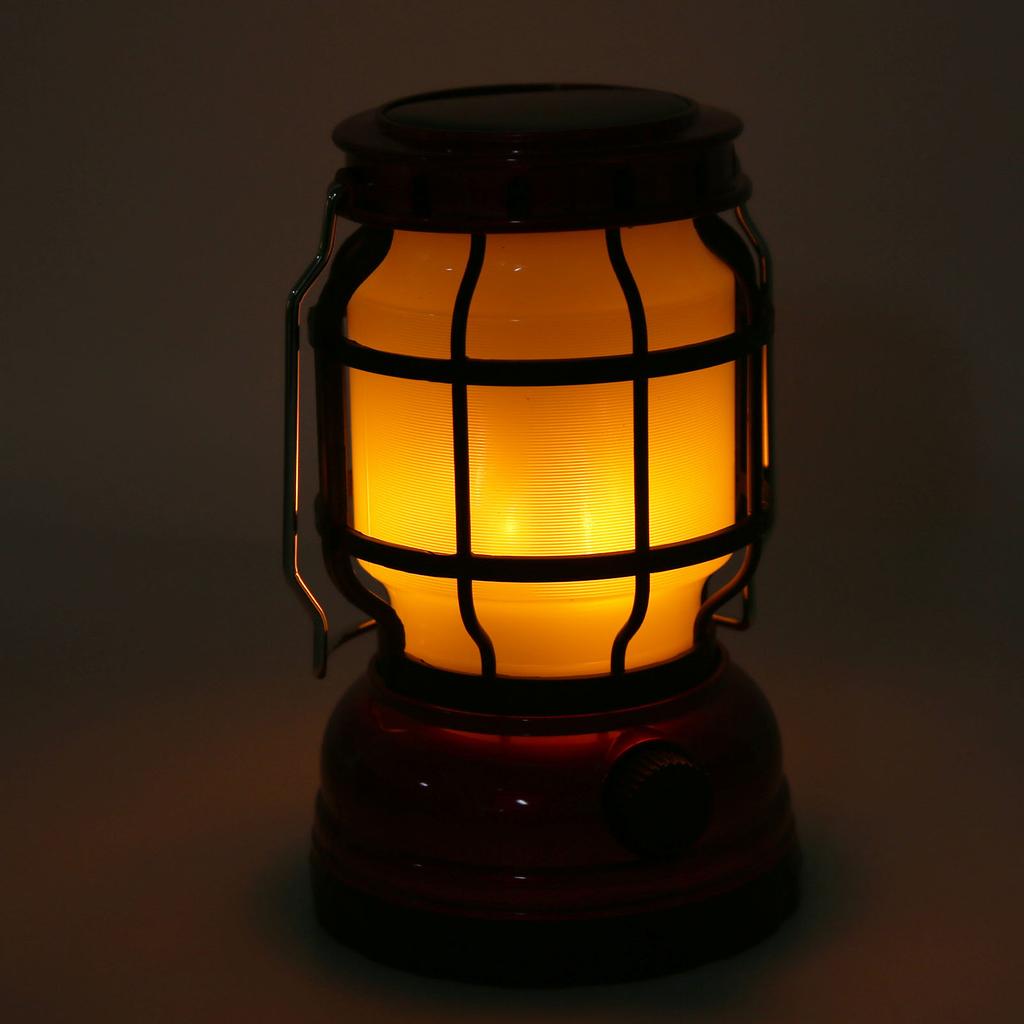 LED Camping Lantern USB Rechargeable Solar Powered Camping Light for Emergency Hiking Home