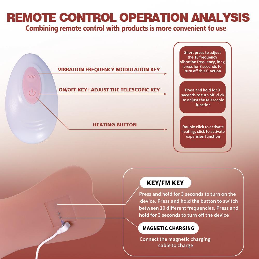 Remote Control Rechargeable Saddle Mat Simulation Dildo Female Masturbator Adult Toy