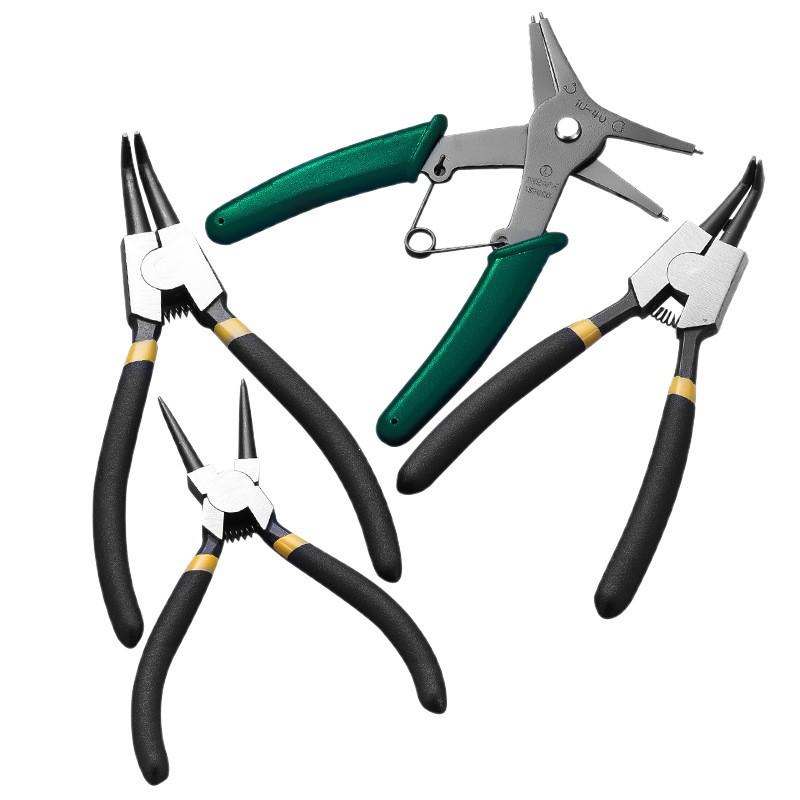 Industrial-Grade Circlip Pliers Set: 5-9 Inch, Inner/Outer, Pointed/Bent Nose for Auto Repair