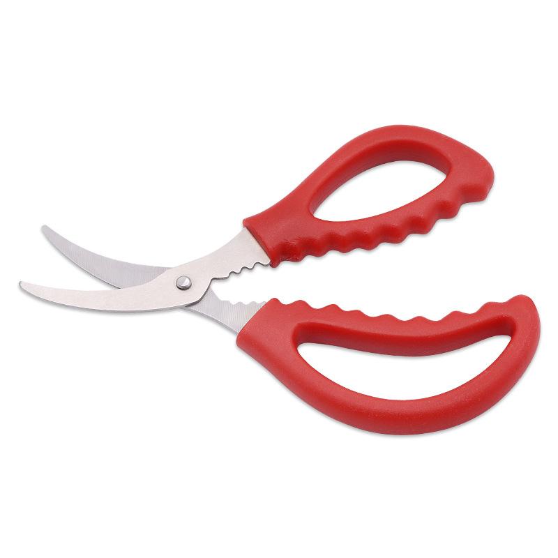 Stainless Steel Kitchen Shrimp Cutters Shrimp Line Stripping Tool Household Seafood Scissors Lobster Fish Prawn Peeler