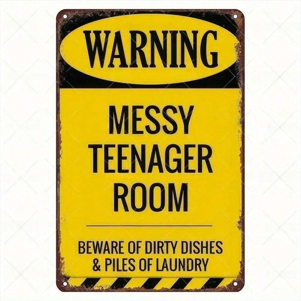 

Vintage Metal Warning Sign Wall Decor for Bar