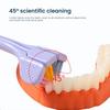 Household 3-Sided Toothbrush with Soft Bristles Comfortable Easy to Use Deep Cleaning Toothbrush for Adults Kids Boys Girls