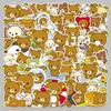 50pcs Cute Rilakkuma Cartoon Graffiti Stickers Suitcase Stationery Laptop Computer Guitar Cell Phone DIY Decorate Decals