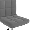Vidaxl Swivel Office Chair, Dark Grey, Upholstered In Velvet