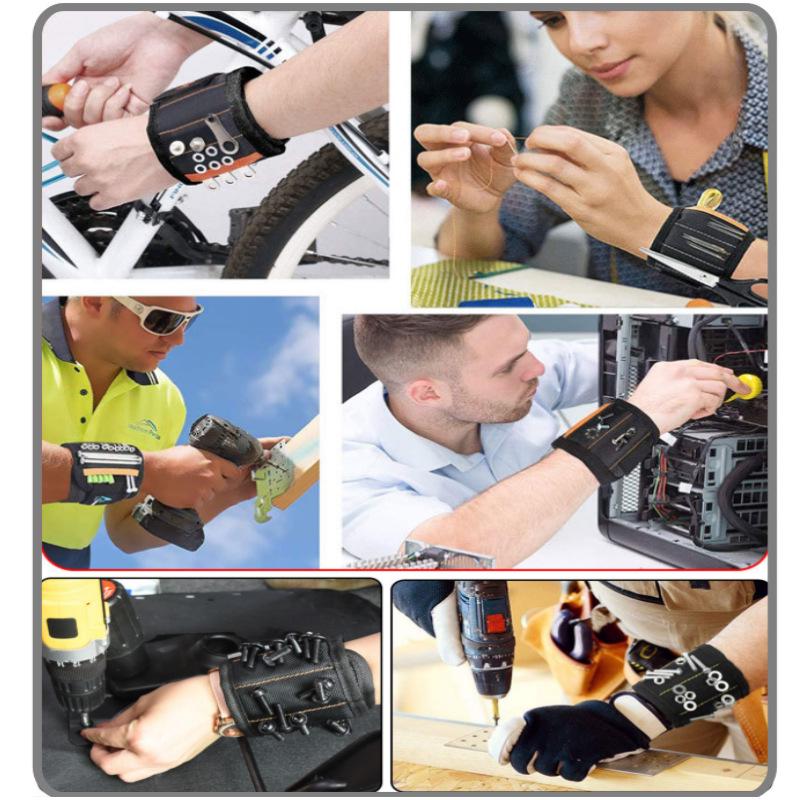 Magnetic Nail & Tool Wristband - Strong Magnetic Pickup Wrist Storage Tool