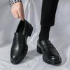 Brogues Style Men Shoes Business Casual Leather Shoes Moccasins Man Flats Shoes