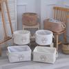 Round Desktop Storage Basket with Handle — Household Organizer for Clothing, Toys, and Sundries