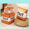 Almofada de Pelúcia Bloco TNT do Minecraft Com Armazenamento Para Decoração de Sala de Jogos Personagens Especiais Incluídos