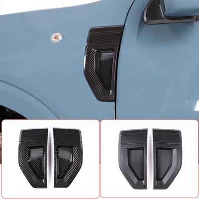 Für Ford Maverick 2026-2026 ABS Carbonfaser Auto Kotflügel Seitenlüftungsabdeckung Zierleiste Haifischkiemen Seitenlüftungsaufkleber Zubehör