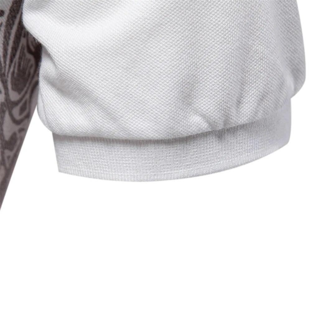 New Design Gradient Printed Cotton Blend Polo Shirts for Men Short Sleeve Summer Fashion Mens Polos