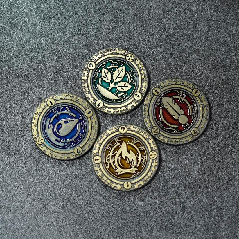 Air Element Gold Metal Coin 1 Piece