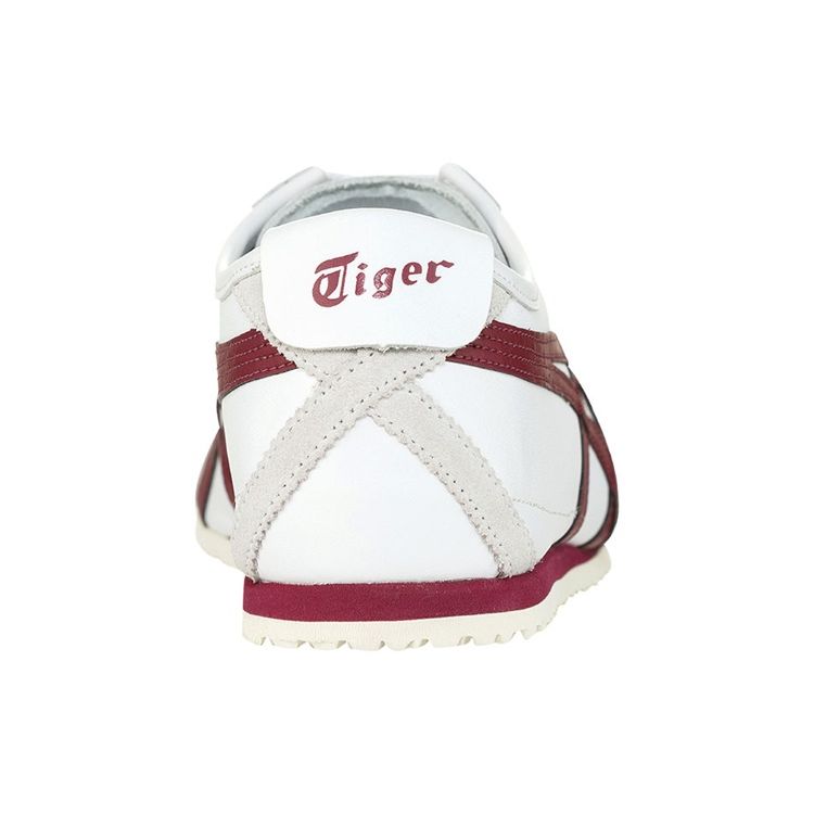 ONITSUKA TIGER Scarpe da ginnastica unisex Mexico 66 bianche bordeaux D4J2L-0125