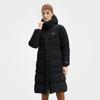 Fila Fitness Versatile Warm Long Hooded Down Jacket Women Outerwear Deep-Black A11W441907F-BK